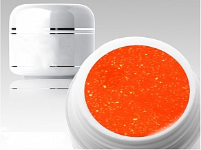 Barevný gel B151 - Neon Glitter Orange