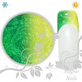 Termo UV gel 305 - Glitter Green Lemon